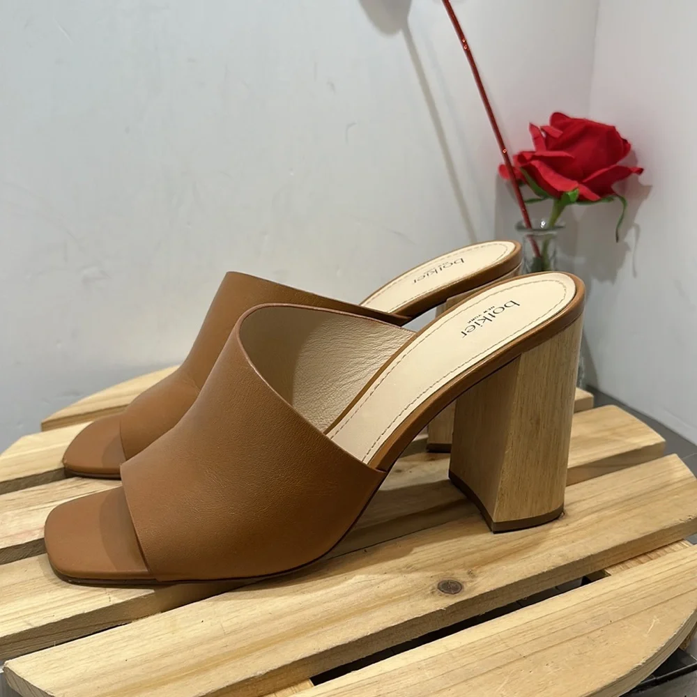 Botkier‎ Ross block heel leather sandals #072